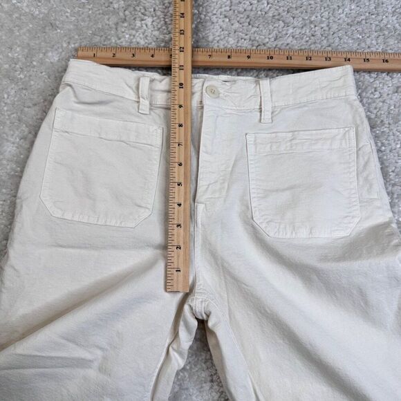 Point Sur J. Crew Wide Leg Pant White Natural 29 Petite - Picture 8 of 12